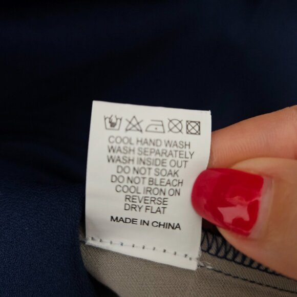 Self-Portrait White Guipure Lace A-Line Mini Dress White Navy Blue - Picture 13 of 13